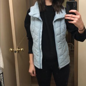 North face light blue vest